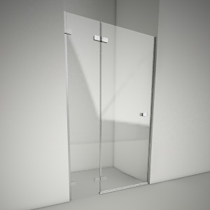 Frameless shower door next 120L