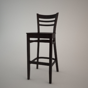 Bar stool BST-9907 3d model FAMEG