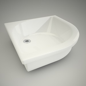 free 3d models - Shower tray h-r deep 80cm