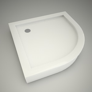 free 3d models - Half-round shower tray terra 90