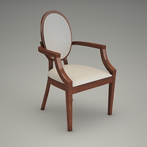 free 3d models - armchair 3d model - CLASSIC B-0253