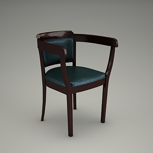 free 3d models - armchair 3d model - CLASSIC B-9633