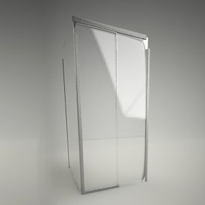free 3d models - Square shower S600 EDS2 100