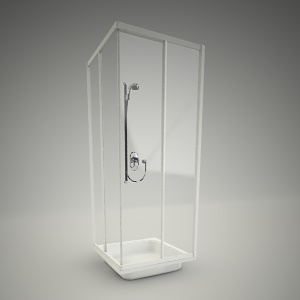 free 3d models - Square shower akord 80
