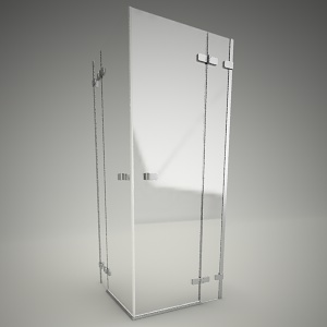 free 3d models - Square shower cabin next 80