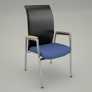 free 3d models - Conference armchair STRING SR 220
