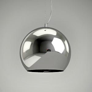 free 3d models - pendant lamp 3d model MIRROR SILVER 2