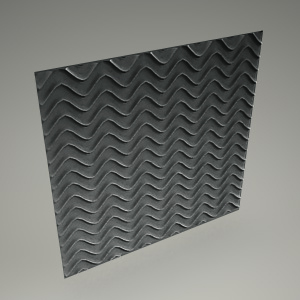 free 3d models - Wall panel 3d GROOVE