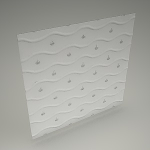 free 3d models - Wall panel 3d SHALLOW