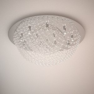 free 3d models - Ceiling lamp 3d model - AIDA ROUND