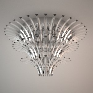 Ceiling lamp 3d model - KRISTAL