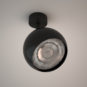 Ceiling lamp 3d model - SILVER