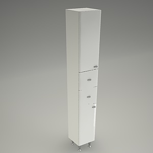 tall cabinet 3d model MADEA with basket