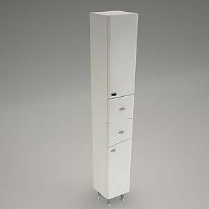 tall cabinet 3d model - MADEA