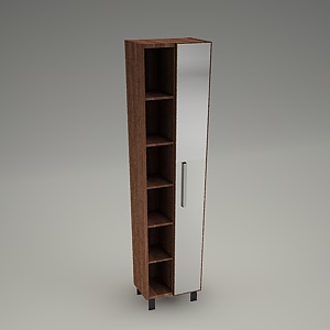 tall cabinet 3d model - OLIVIA