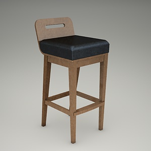free 3d models - bar stool 3d model - MODERN 1209-1