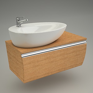 free 3d models - Bathroom cabinet EXE 90