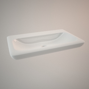 free 3d models - Classical sink 80cm 3d model LIFE!
