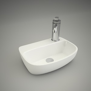 free 3d models - Washbasin style 36