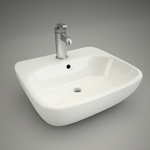 free 3d models - Washbasin style 50