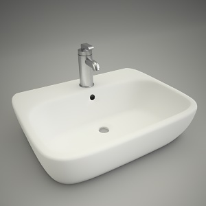 free 3d models - Washbasin style 60