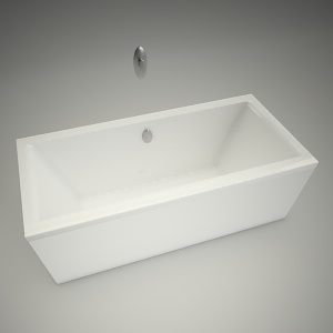 free 3d models - Bath clarissa 190x90cm