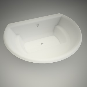 free 3d models - Bath furora 165x130cm