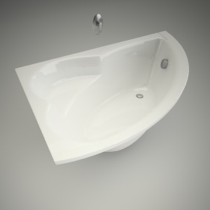 free 3d models - Bath neo plus 150x100cm L