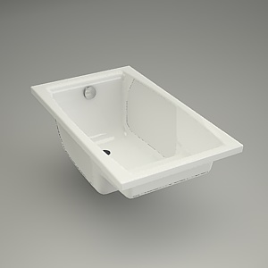 free 3d models - Rectangular bath VIRGO 120
